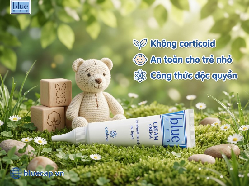 Blue Cap Cream - Giải pháp phục hồi chuyên sâu sau tắm lá trà xanh