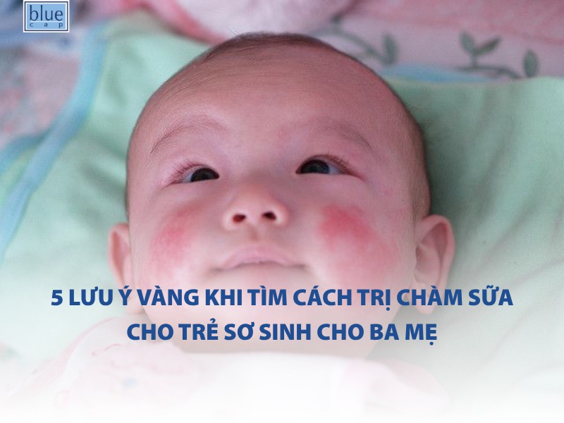 5 lưu ý vàng khi tìm cách trị chàm sữa cho trẻ sơ sinh cho ba mẹ