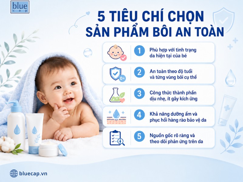 5 tiêu chí chọn sản phẩm bôi an toàn