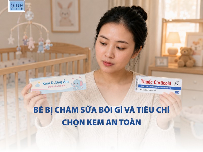Bé bị chàm sữa bôi gì? Tiêu chí chọn sản phẩm an toàn