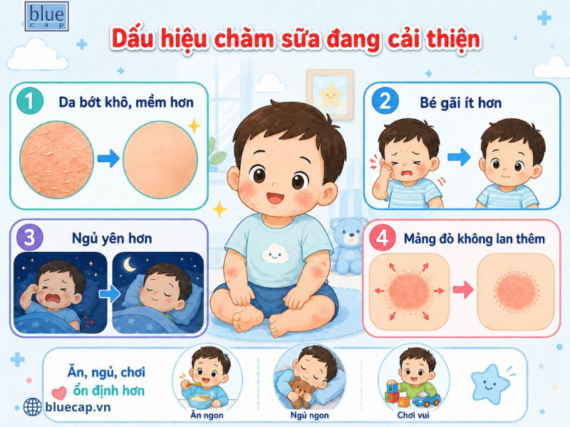 Ba mẹ nên kiểm tra các dấu hiệu hồi phục của con để có hướng chăm sóc đúng