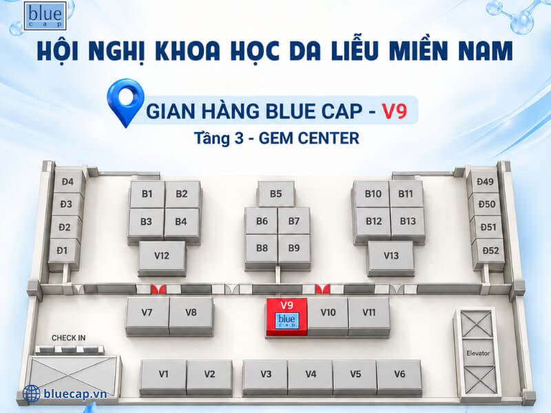 Gian hàng V9 của Blue Cap Việt Nam tại hội nghị SCD 2026