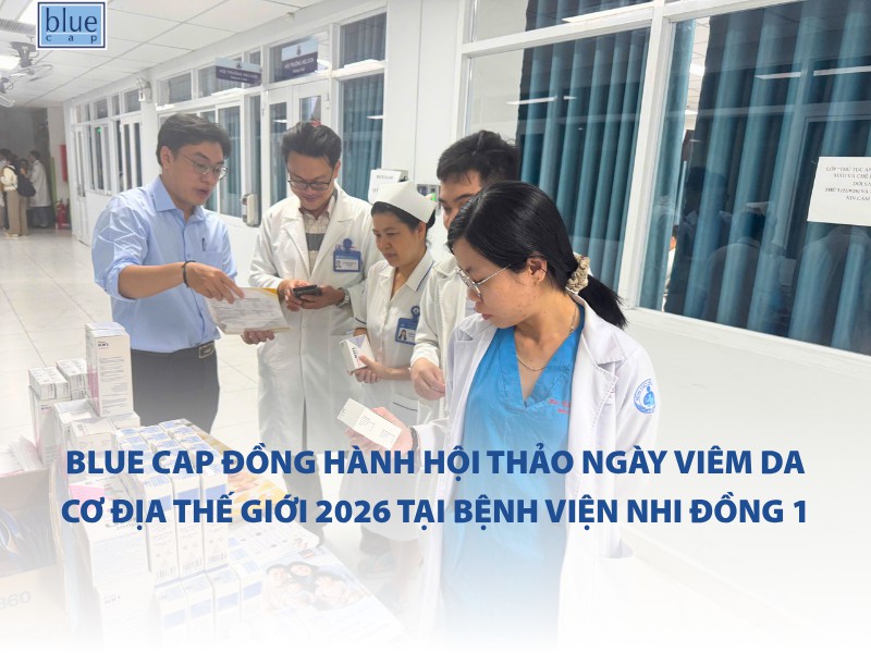 Blue Cap đồng hành hội thảo ngày viêm da cơ địa thế giới 2026 tại Bệnh viện Nhi Đồng 1